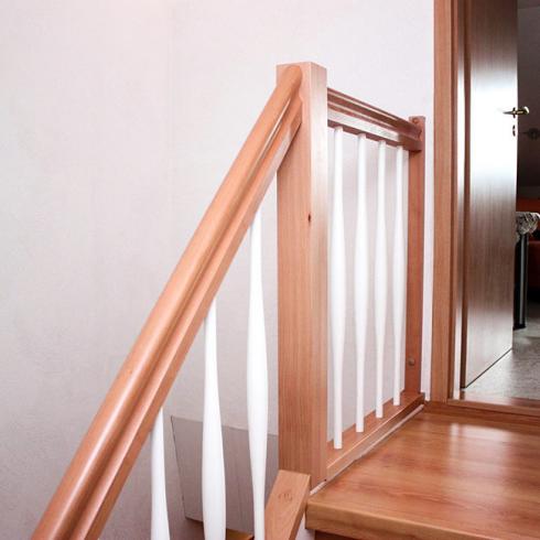 alte Treppe renovieren mit Buche Laminatstufen